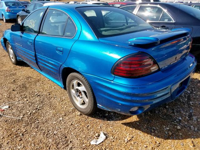 1G2NF52T5YC546994 - 2000 PONTIAC GRAND AM S BLUE photo 3