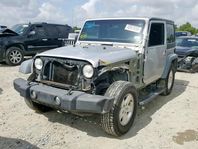 1J4AA2D18BL551224 - 2011 JEEP WRANGLER S SILVER photo 2