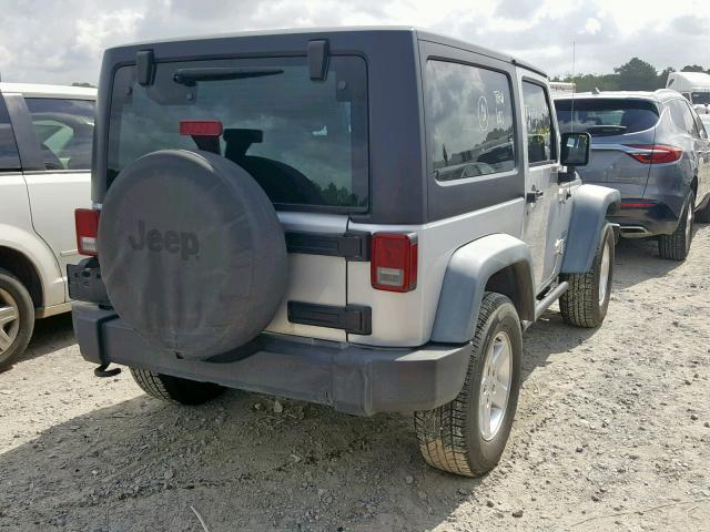 1J4AA2D18BL551224 - 2011 JEEP WRANGLER S SILVER photo 4