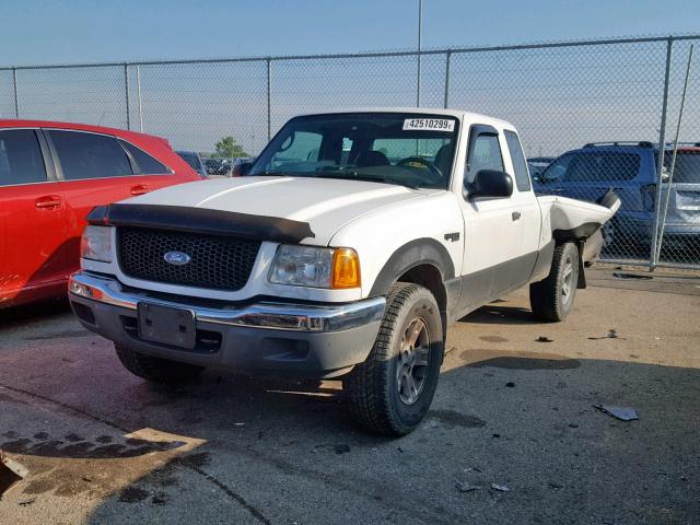 1FTYR15E53TA49944 - 2003 FORD RANGER SUP WHITE photo 2