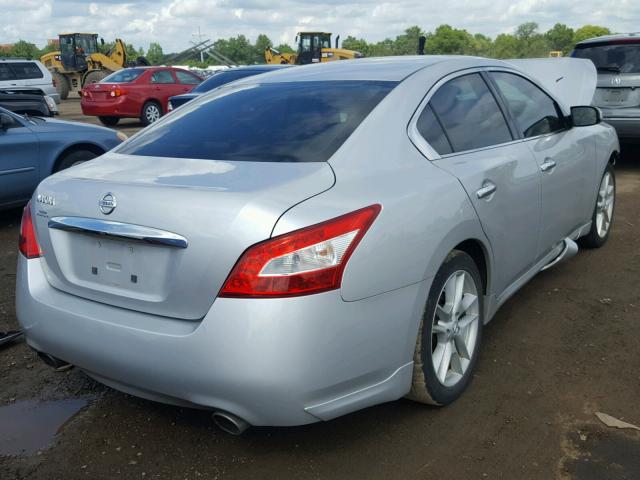 1N4AA5AP4BC835570 - 2011 NISSAN MAXIMA S SILVER photo 4