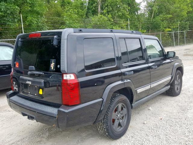 1J8HG48N26C105418 - 2006 JEEP COMMANDER BLACK photo 4
