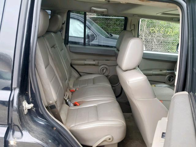 1J8HG48N26C105418 - 2006 JEEP COMMANDER BLACK photo 6