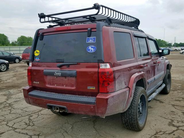 1J8HG48P57C610842 - 2007 JEEP COMMANDER 栗色 照片 4