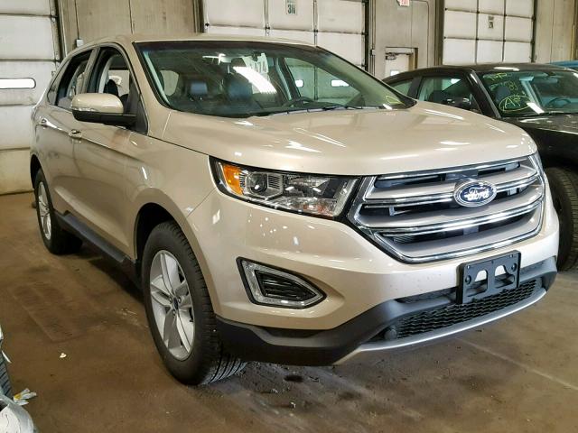 2FMPK4J86HBC64849 - 2017 FORD EDGE SEL SILVER photo 1