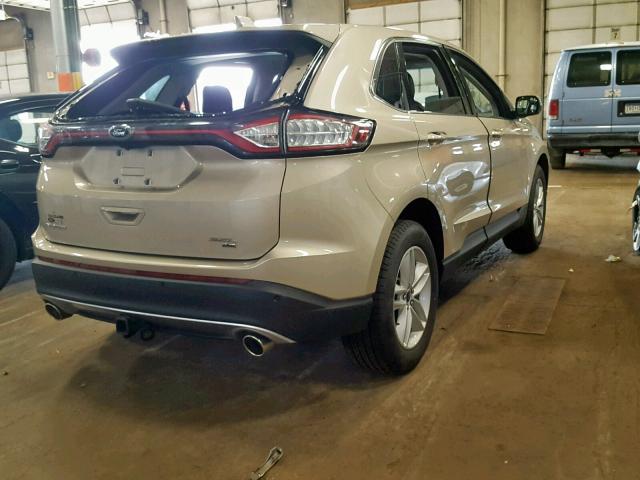 2FMPK4J86HBC64849 - 2017 FORD EDGE SEL SILVER photo 4