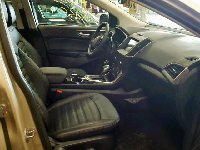 2FMPK4J86HBC64849 - 2017 FORD EDGE SEL SILVER photo 5