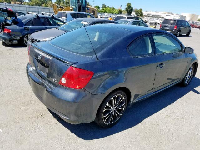 JTKDE177370219291 - 2007 TOYOTA SCION TC BLUE photo 4