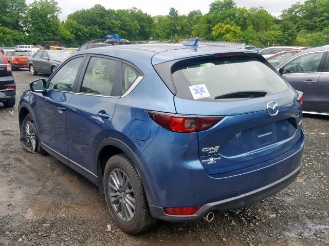 JM3KFBBL7H0159451 - 2017 MAZDA CX-5 SPORT BLUE photo 3