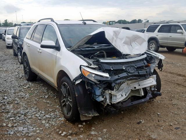 2FMDK3JC9DBB98809 - 2013 FORD EDGE SEL WHITE photo 1