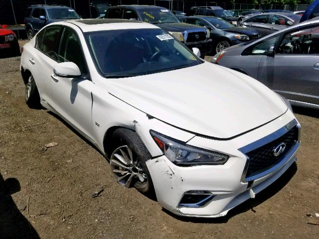 JN1EV7AP2JM355101 - 2018 INFINITI Q50 LUXE WHITE photo 1