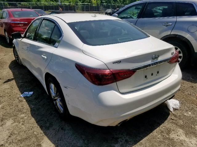 JN1EV7AP2JM355101 - 2018 INFINITI Q50 LUXE WHITE photo 3