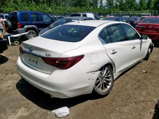 JN1EV7AP2JM355101 - 2018 INFINITI Q50 LUXE WHITE photo 4