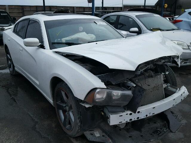 2C3CDXHG2EH182321 - 2014 DODGE CHARGER SX WHITE photo 1