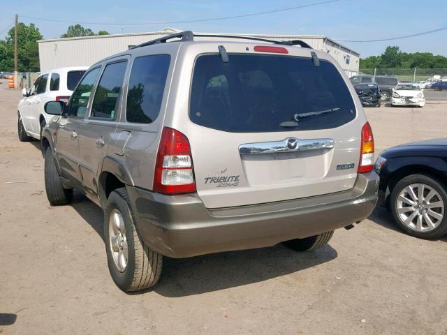 4F2YU081X1KM29818 - 2001 MAZDA TRIBUTE LX GOLD photo 3