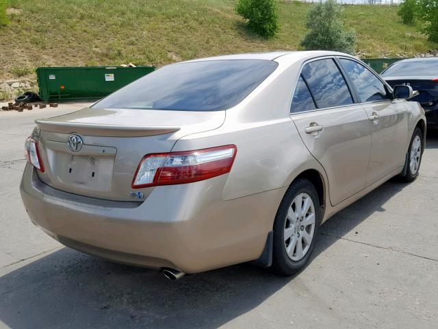 JTNBB46K273015980 - 2007 TOYOTA CAMRY HYBR GOLD photo 4