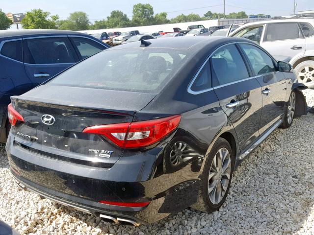 5NPE34AB0FH153073 - 2015 HYUNDAI SONATA SPO BLACK photo 4