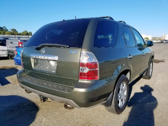 2HNYD18846H504010 - 2006 ACURA MDX TOURIN GREEN photo 4