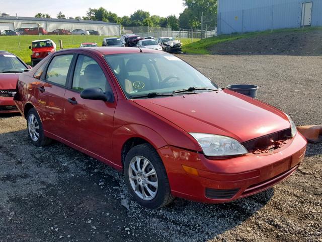 1FAFP34N45W184155 - 2005 FORD FOCUS ZX4 RED photo 1