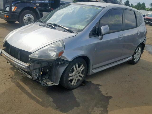 JHMGD37677S043231 - 2007 HONDA FIT S SILVER photo 2