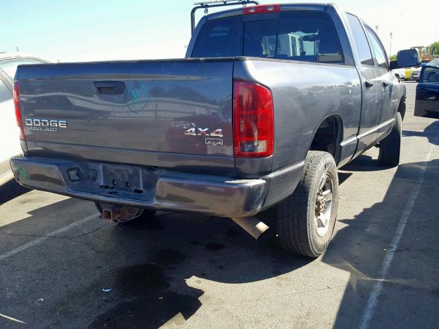 3D3KU28643G771795 - 2003 DODGE RAM 2500 S Մոխրագույն լուսանկար 4