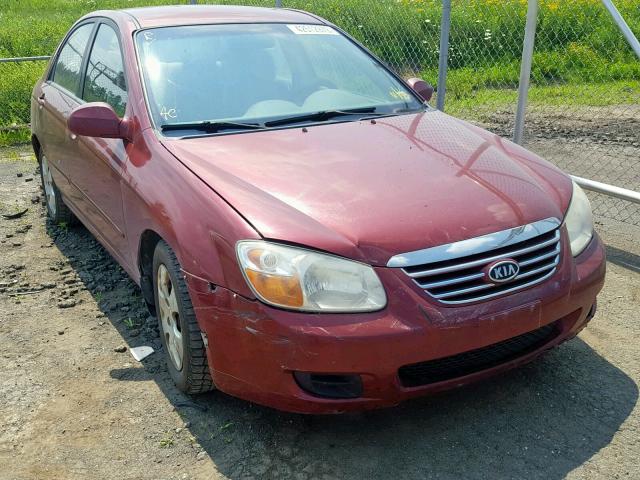 KNAFE121X75470733 - 2007 KIA SPECTRA EX RED photo 1