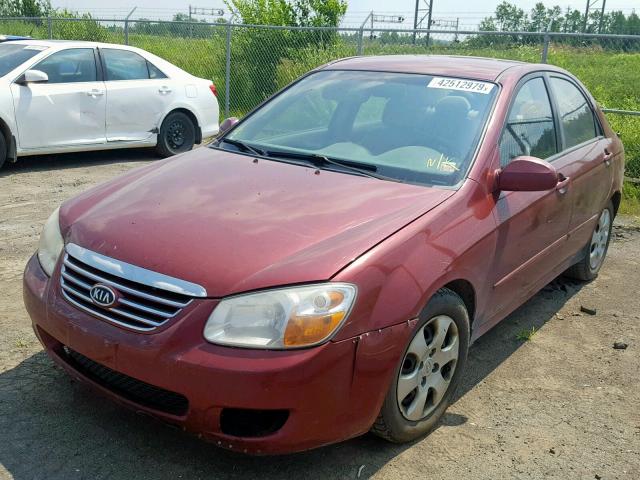 KNAFE121X75470733 - 2007 KIA SPECTRA EX RED photo 2