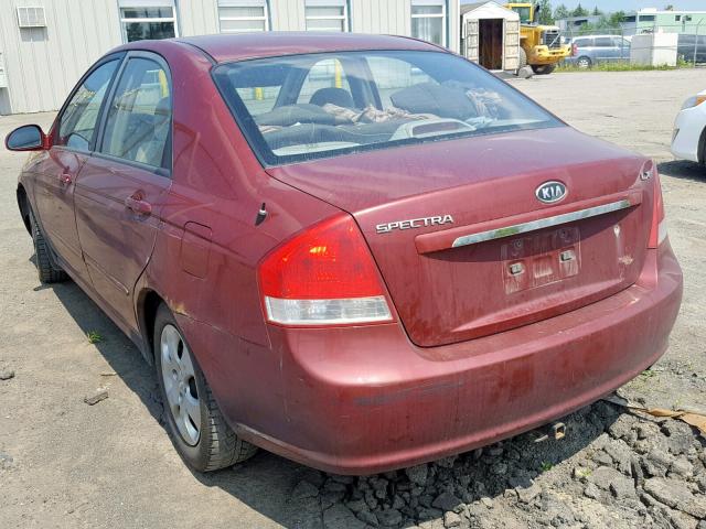 KNAFE121X75470733 - 2007 KIA SPECTRA EX RED photo 3