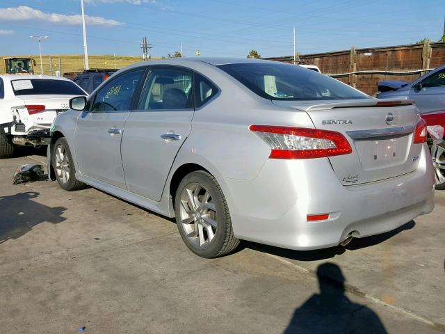 3N1AB7AP6DL685703 - 2013 NISSAN SENTRA S SILVER photo 3