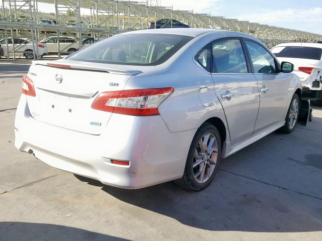 3N1AB7AP6DL685703 - 2013 NISSAN SENTRA S SILVER photo 4