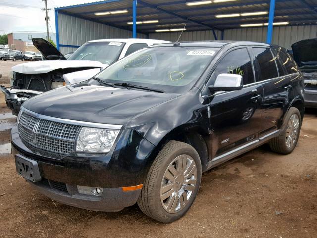 2LMDU88C68BJ18812 - 2008 LINCOLN MKX BLACK photo 2