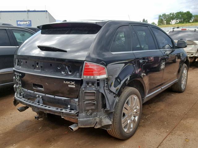 2LMDU88C68BJ18812 - 2008 LINCOLN MKX BLACK photo 4