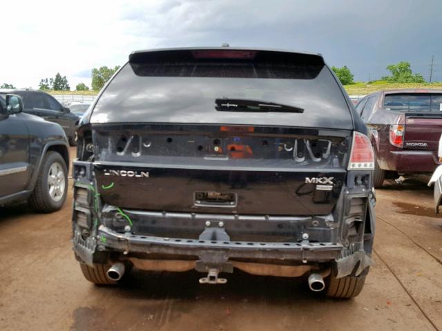2LMDU88C68BJ18812 - 2008 LINCOLN MKX BLACK photo 9