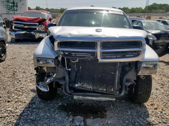 1D7HL48K74S781090 - 2004 DODGE DAKOTA QUA GRAY photo 9