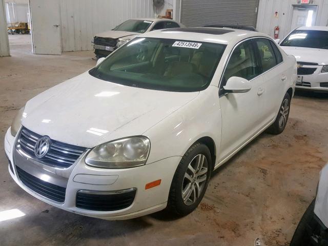 3VWST71K76M637480 - 2006 VOLKSWAGEN JETTA TDI WHITE photo 2