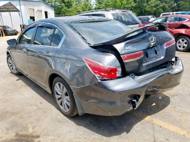 1HGCP2F86CA151166 - 2012 HONDA ACCORD EXL GRAY photo 3