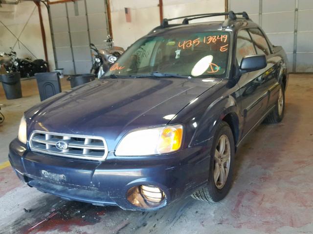 4S4BT62CX37115433 - 2003 SUBARU BAJA SPORT BLUE photo 2