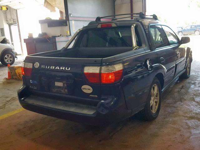 4S4BT62CX37115433 - 2003 SUBARU BAJA SPORT BLUE photo 4