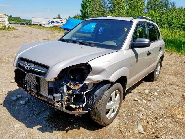 KM8JM12B45U170550 - 2005 HYUNDAI TUCSON GL GRAY photo 2