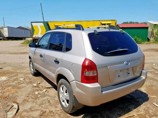 KM8JM12B45U170550 - 2005 HYUNDAI TUCSON GL GRAY photo 3