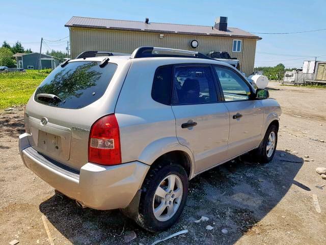 KM8JM12B45U170550 - 2005 HYUNDAI TUCSON GL GRAY photo 4