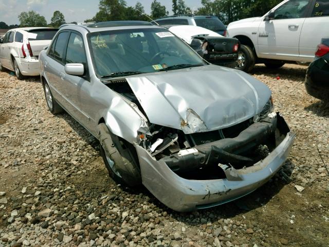 JM1BJ225730213252 - 2003 MAZDA PROTEGE DX SILVER photo 1