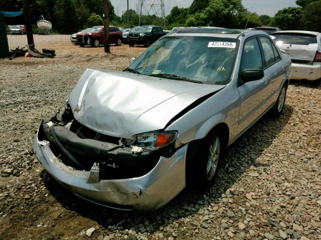 JM1BJ225730213252 - 2003 MAZDA PROTEGE DX SILVER photo 2