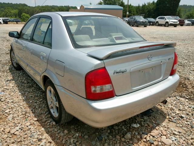 JM1BJ225730213252 - 2003 MAZDA PROTEGE DX SILVER photo 3