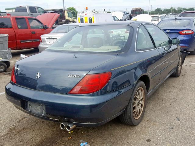 19UYA2257XL011396 - 1999 ACURA 3.0CL GREEN photo 4