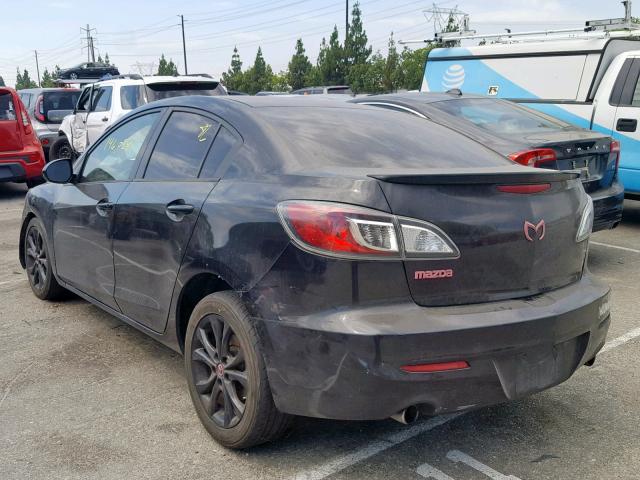 JM1BL1U58B1366197 - 2011 MAZDA 3 S BLACK photo 3