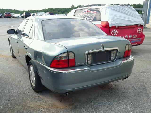 1LNHM86S65Y662393 - 2005 LINCOLN LS أخضر صورة 3