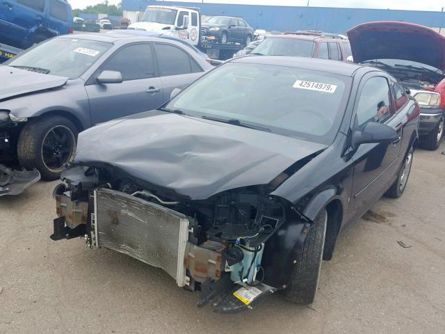 1G1AL18F687288483 - 2008 CHEVROLET COBALT LT BLACK photo 2