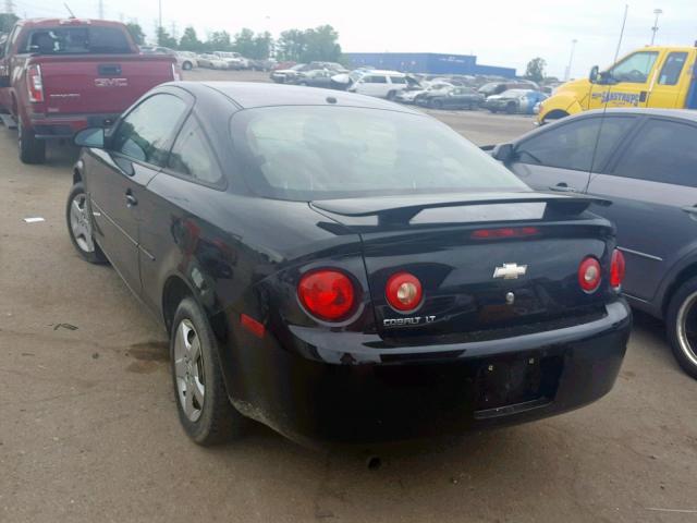 1G1AL18F687288483 - 2008 CHEVROLET COBALT LT BLACK photo 3