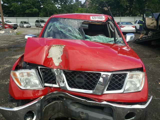 1N6AD07W57C437890 - 2007 NISSAN FRONTIER C RED photo 7